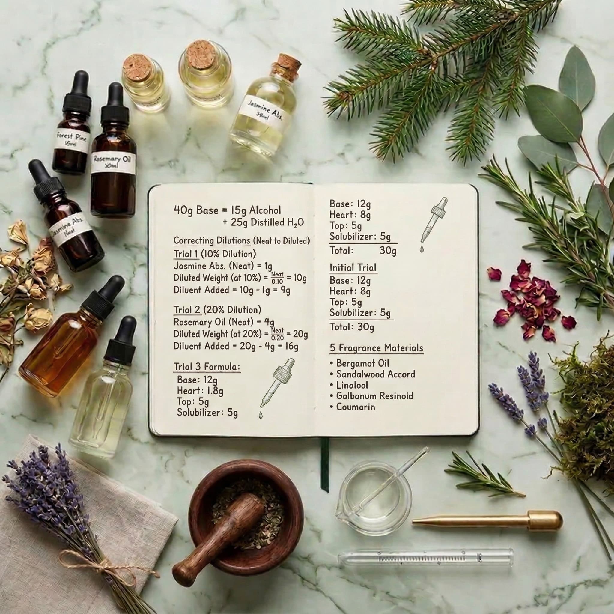 Safe dilution calculator interface