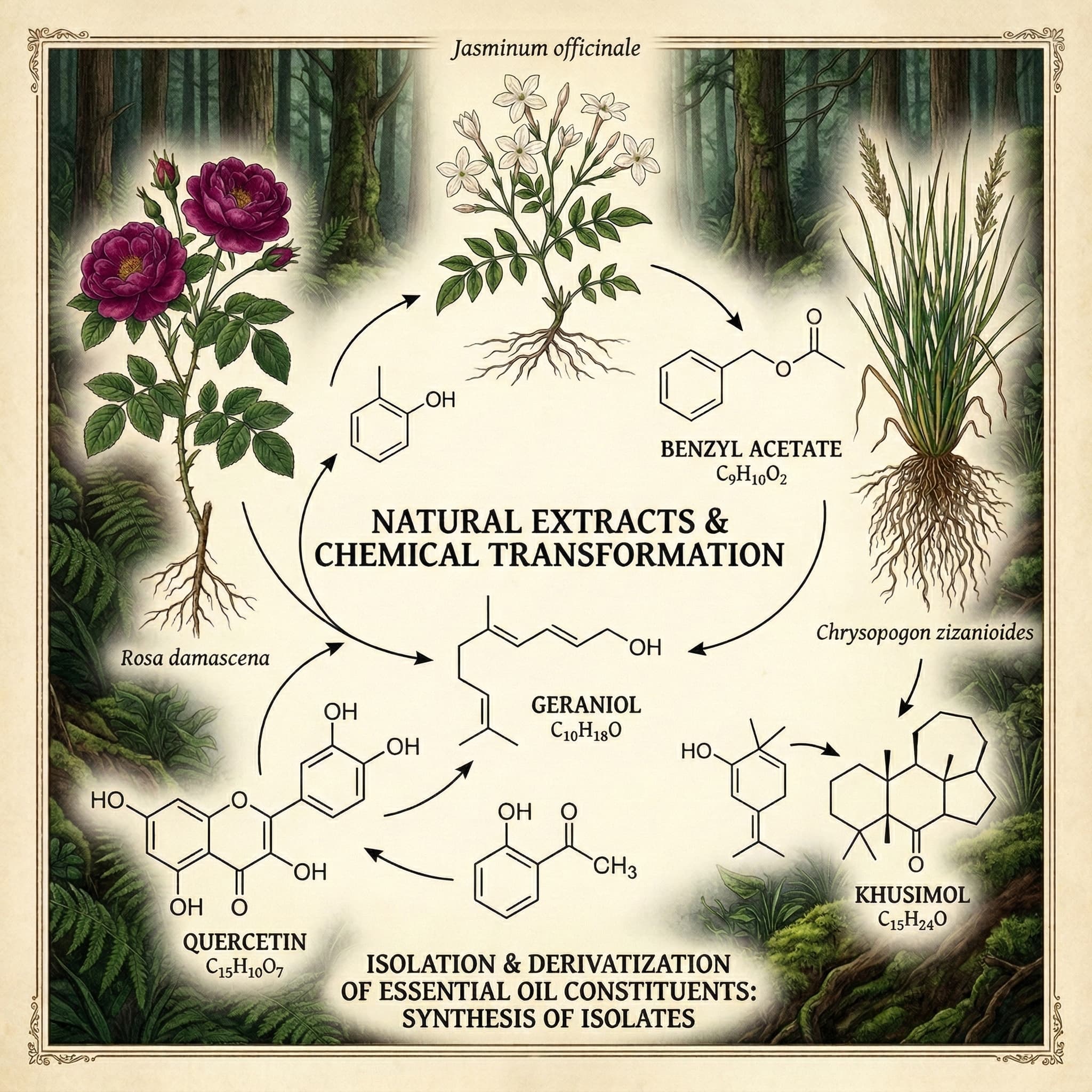 Natural complex substance breakdown and analysis